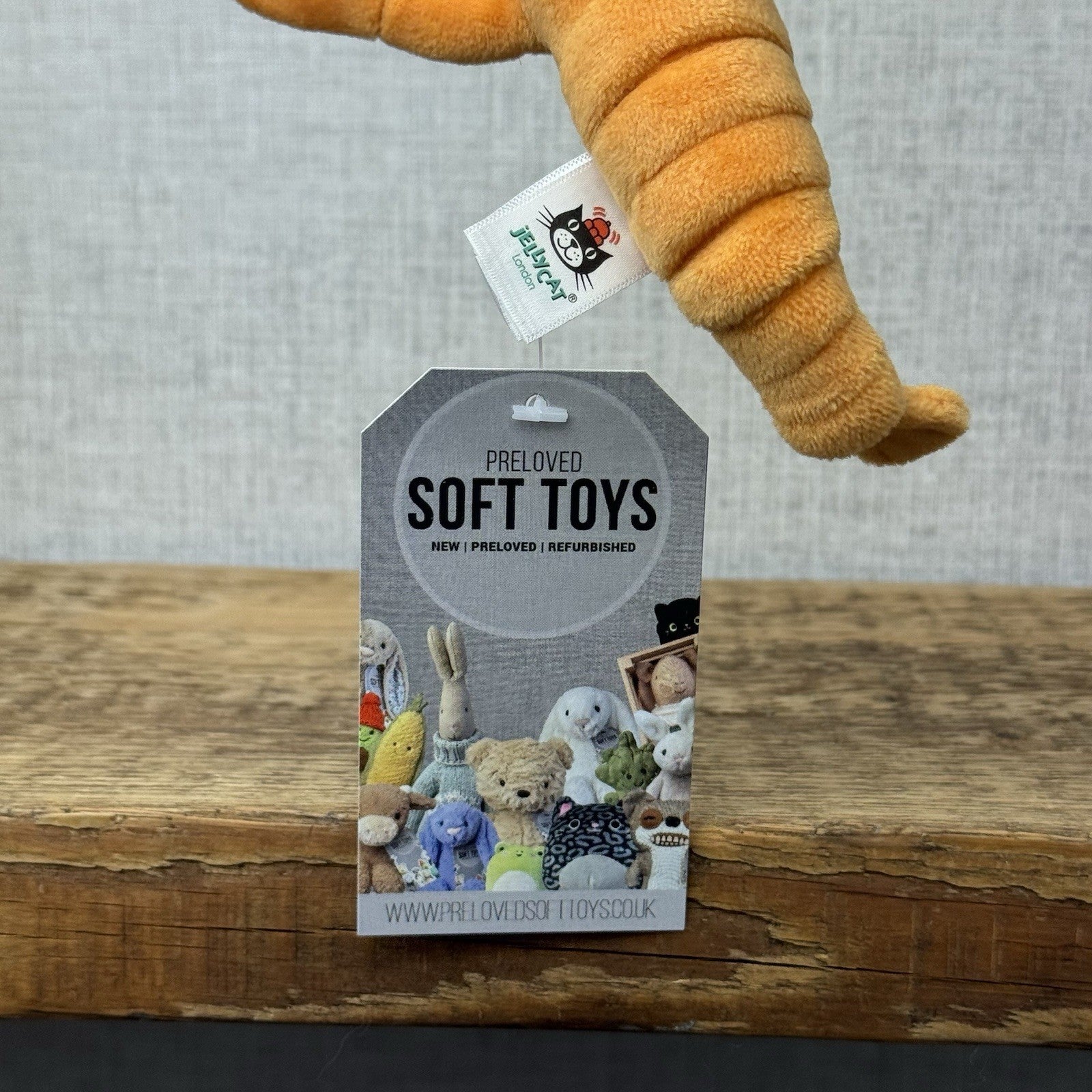 Jellycat Sensational Seafood Langoustine - Small seafood Play Toy Retired 4" #2