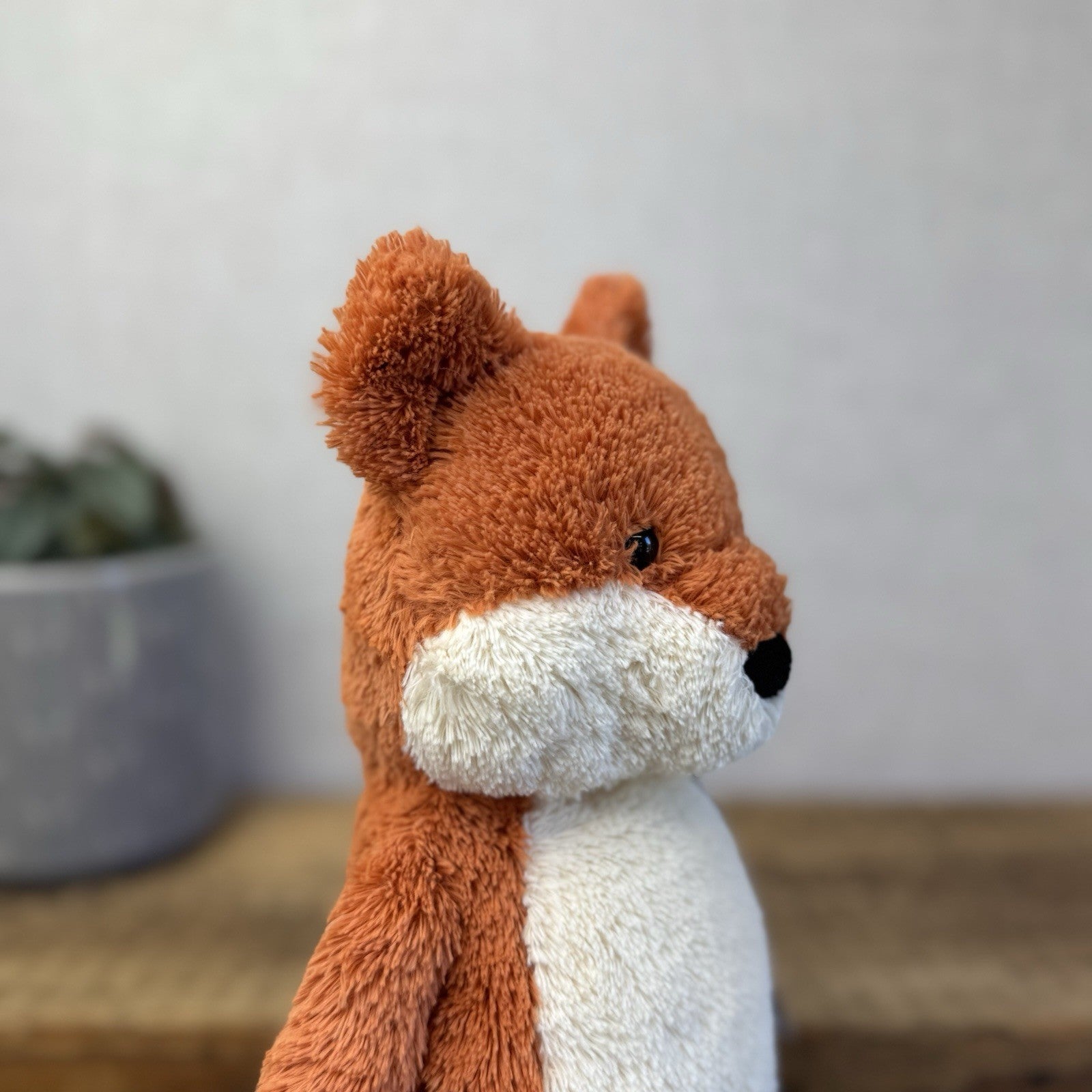 Jellycat Peanut Fox - Medium Peanut Scruffy Small Chubby Red Fox Beanie 12"