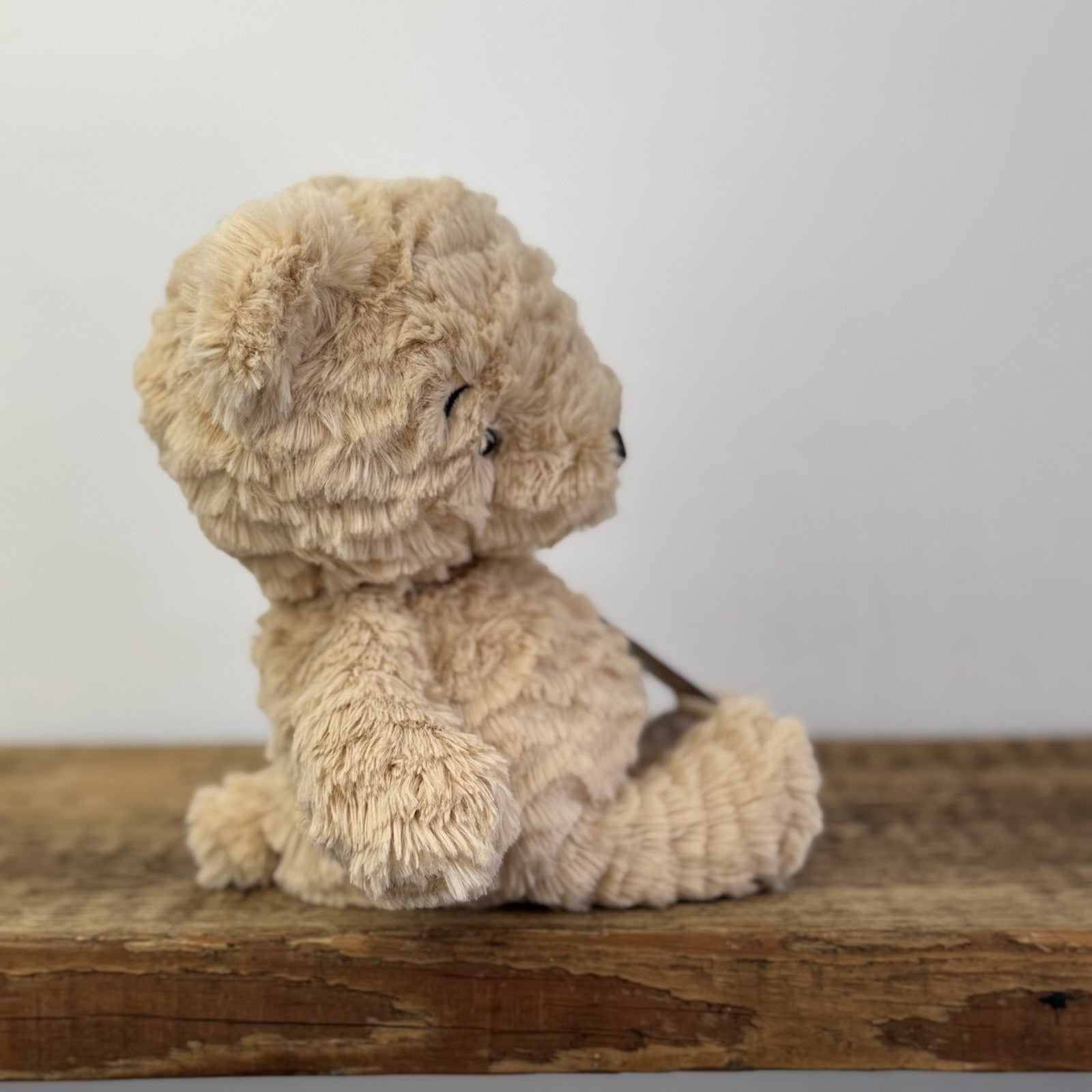 Jellycat Squishu Bear - Small Texture Bear Soft Toy Honey/Brown Retired Rare 10”