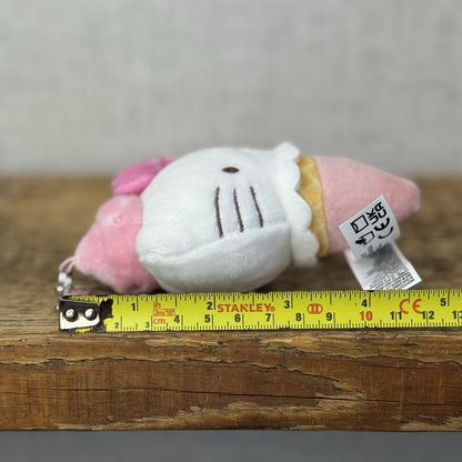 Gund Sanrio Hello Kitty And Friends Keyring Plush - Hello Kitty Ice Cream White