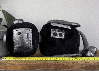 Jellycat Big JellyBot - Black Robot Beanie Soft Rare & Retired Larger Size 16”