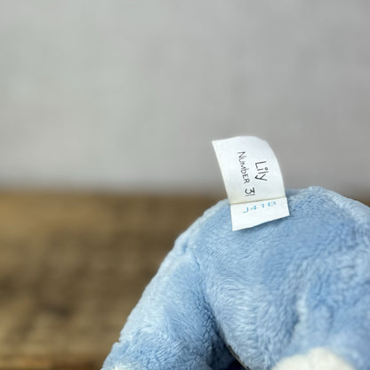 Blue Nose Friends - Lily The Frog #37 Miniature Blue Frog Beanie Plush Tags