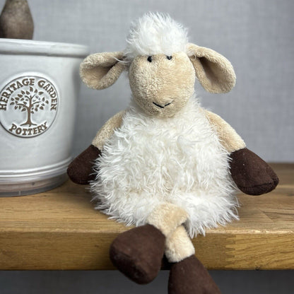 Jellycat Tiggalope Sheep - Medium Sheep 14" - White Fluffy Beanie Sheep Retired