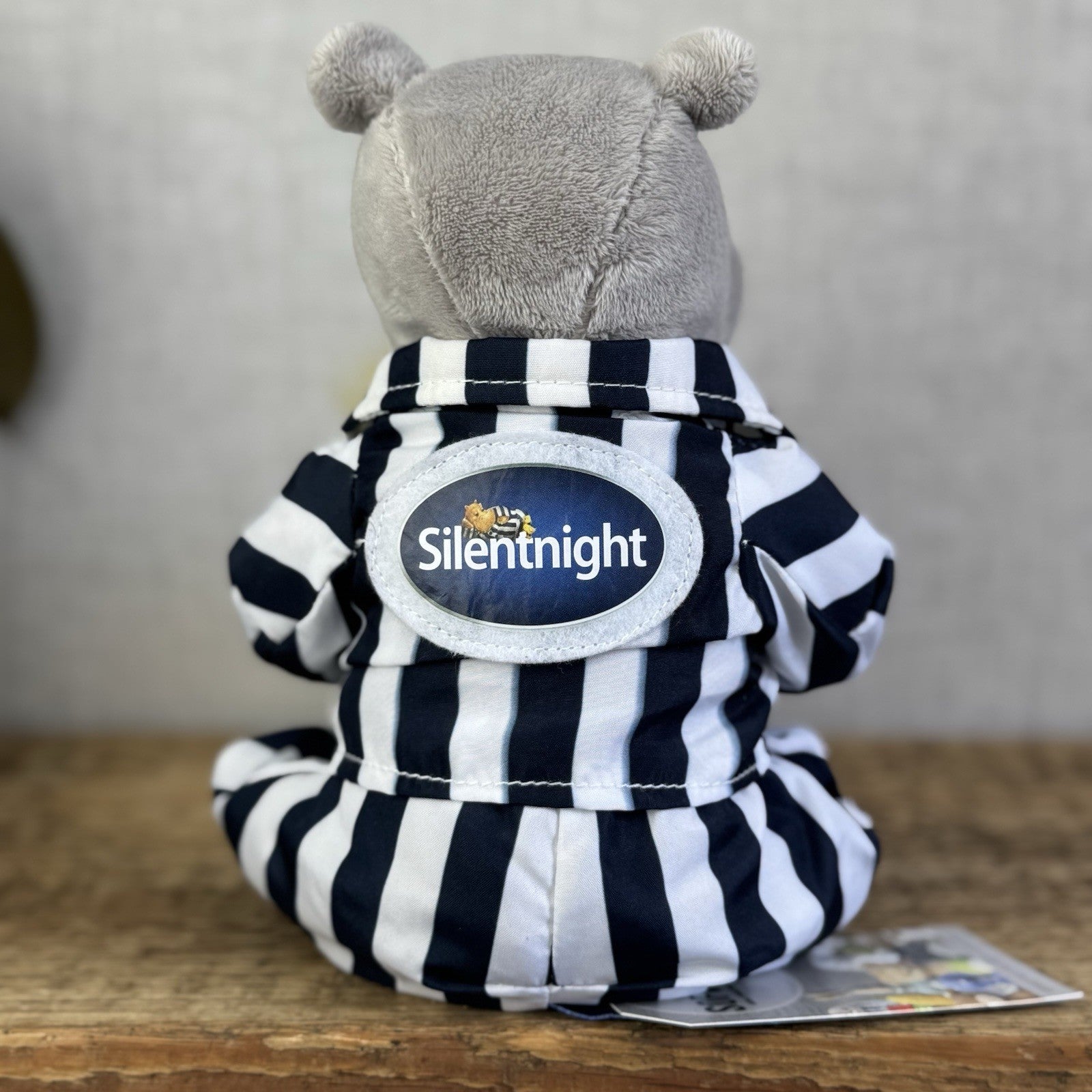 Silent Night Beds Hippo Wearing Pyjamas With Duck Promotional Soft Toy 9"