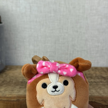 Squishmallow Keyring Clip - Valneintes Andres The Sheltie Clip On Plush Toy 3.5"