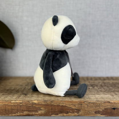 Jellycat Sleepee Panda Small - Small Velour Panda Beanie Plush Retired 10"