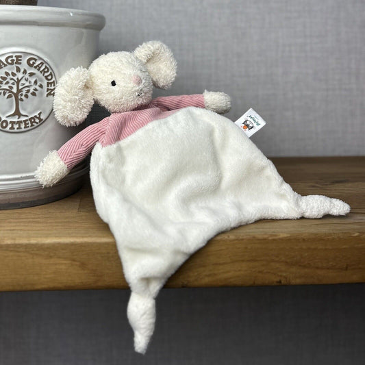 Jellycat Jumble Mouse Comforter - Pink Cream Soft Soother Toy Blankie - Soothe