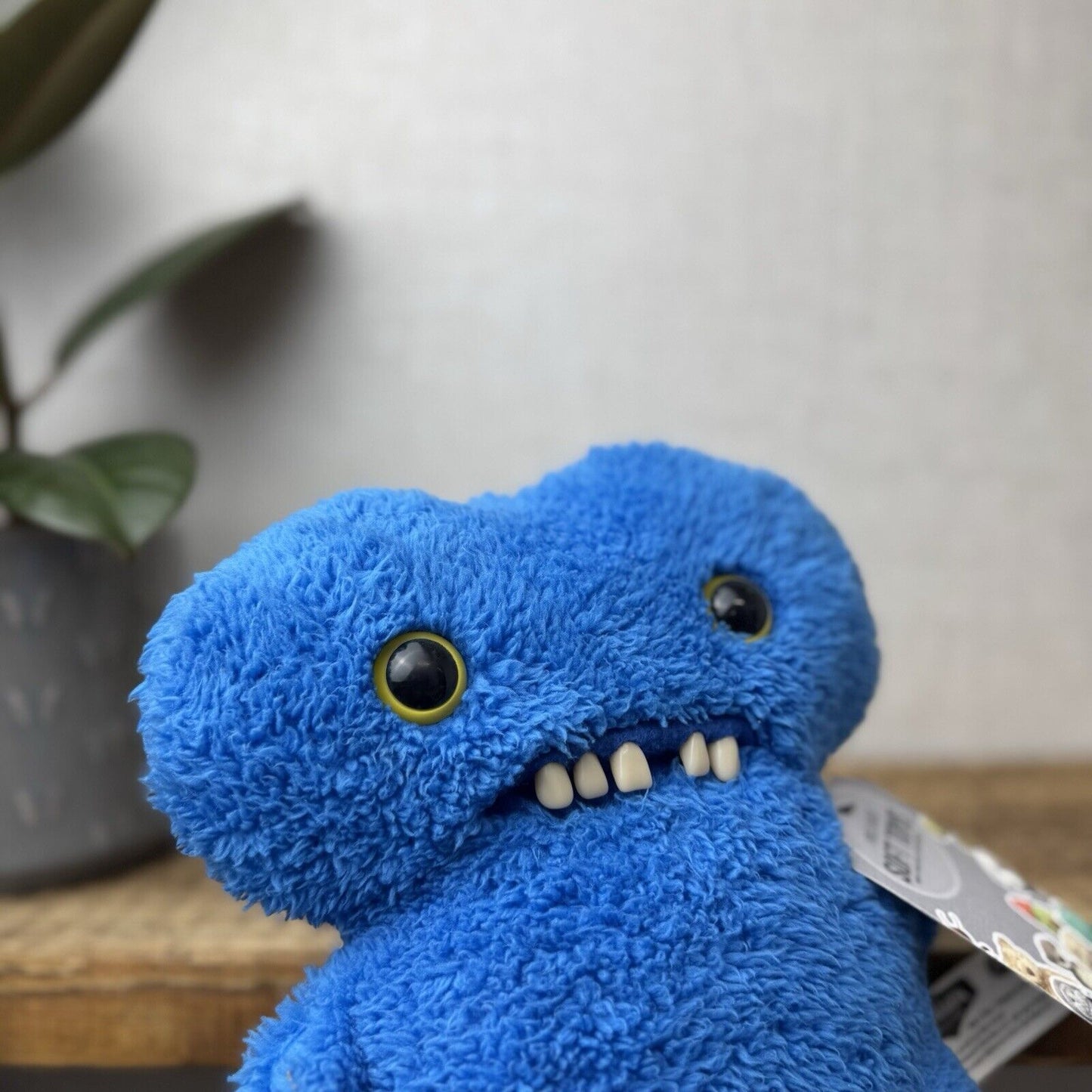 Fuggler Gaptooth McGoo - Blue Snuggler Edition - Soft Blue Funny Ugly Monster 