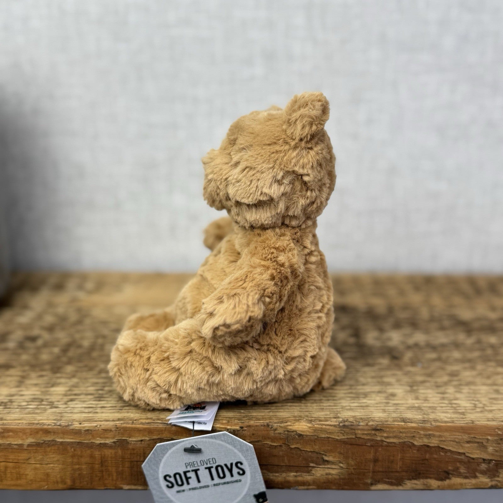 Jellycat Tiny Bartholemew Bear - Tiny Bear Jellycat Beanie Light Brown 7"