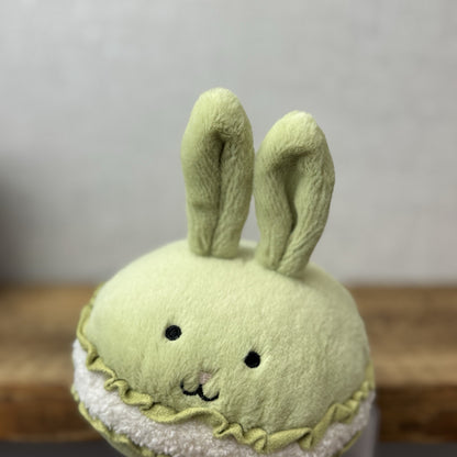 Jellycat Dainty Dessert Bunny Macaron - Green Bunny Amuseable New Without Tag 5”