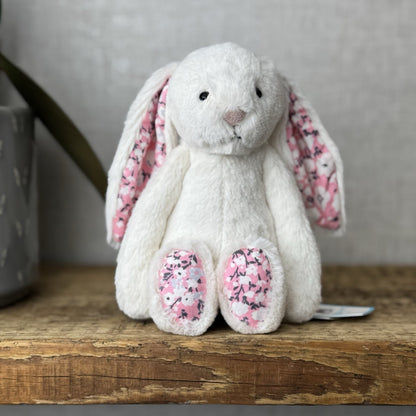 Jellycat Small Blossom Cherry Bunny Rabbit - Cream Rabbit Blossom Little 8”