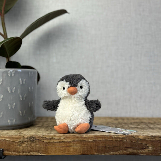 Jellycat Tiny Peanut Penguin - Tiny Penguin Jellycat Soft Toy Plush Beanie 4"