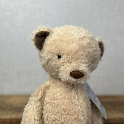 Jellycat Medium Vintage Bear - Vintage Light Brown Bear Beanie 12” Rare (#2)