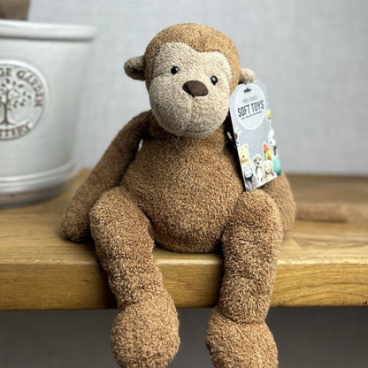 Jellycat Pelhamby Monkey - Medium Monkey Rare Retired Jellycat 12”