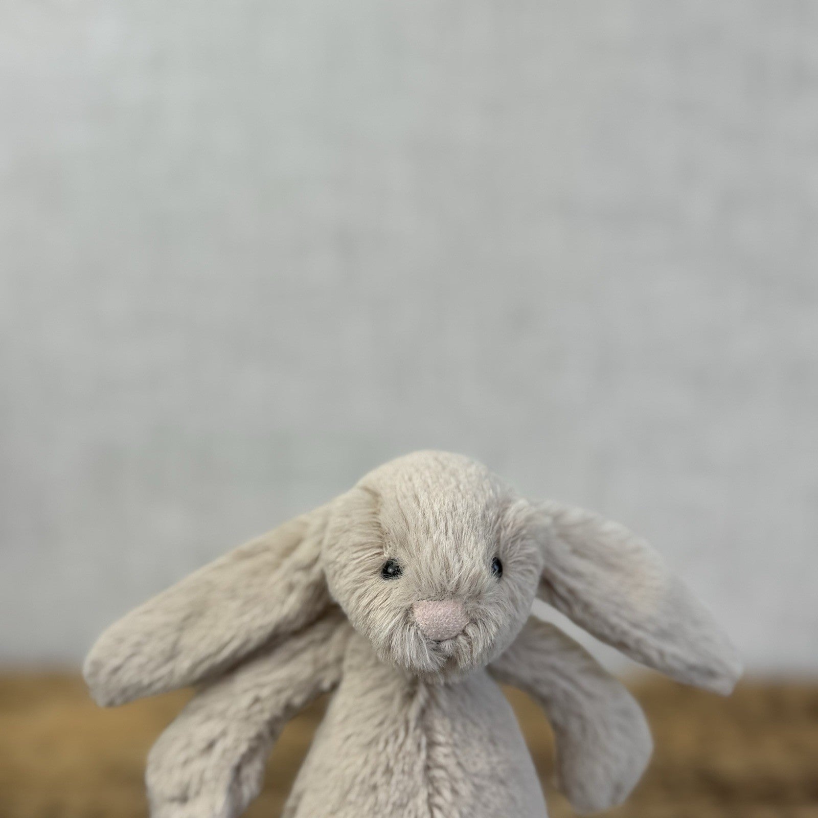 Jellycat Tiny Bashful Beige Bunny - Older Style Fabric Tag Miniature Rabbit 5"