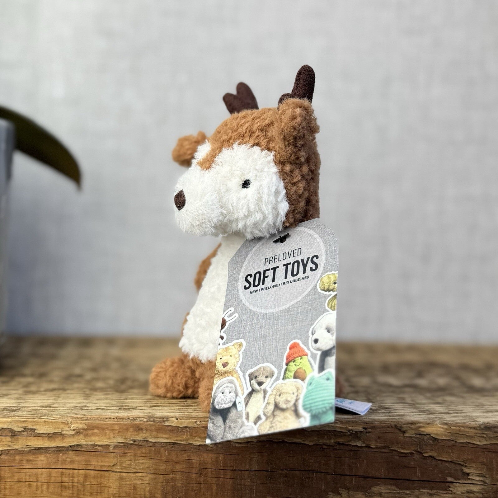 Jellycat Wee Reindeer - Tiny Reindeer Soft Toy Beanie Pocket Pal Christmas 5”