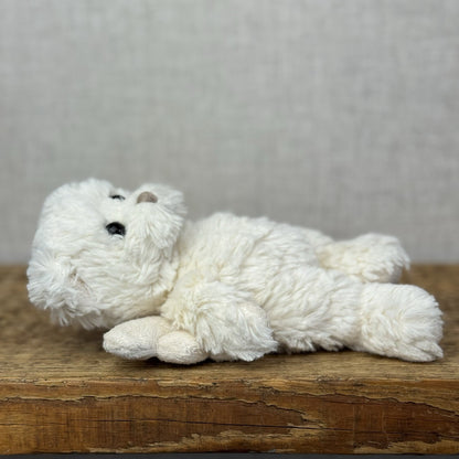 Bukowski Bears Angel Bear Kaitlyn (Removed labels) White Angel Beanie Bear 7"