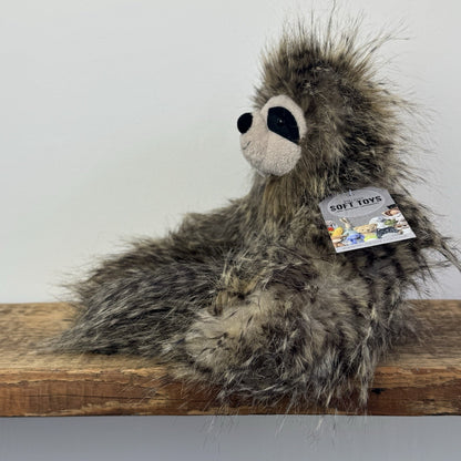 Jellycat Cyril Sloth - Fluffy Grey/brown Sloth Soft Toy Retired Rare Beanie 14”