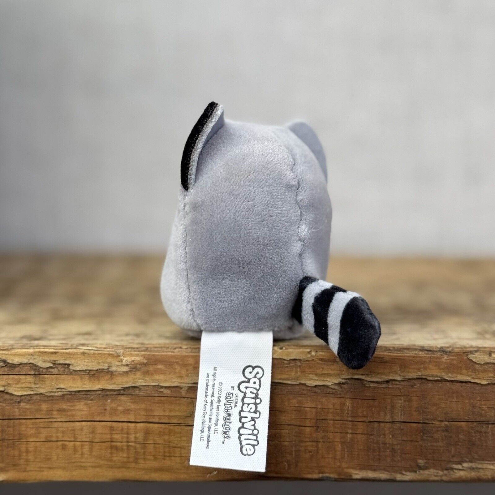 Squishmallow Squishville - Randy Raccoon - Tiny Grey Squishmallow Raccoon 2”