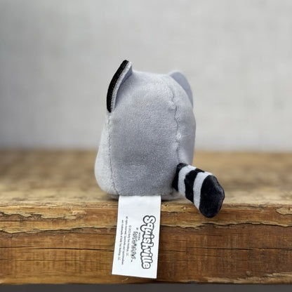 Squishmallow Squishville - Randy Raccoon - Tiny Grey Squishmallow Raccoon 2”
