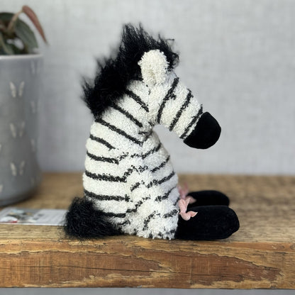 Manhattan Toy Company - Tip Toe Zebra Vintage Soft Toy Beanie Zebra Ballet 7”