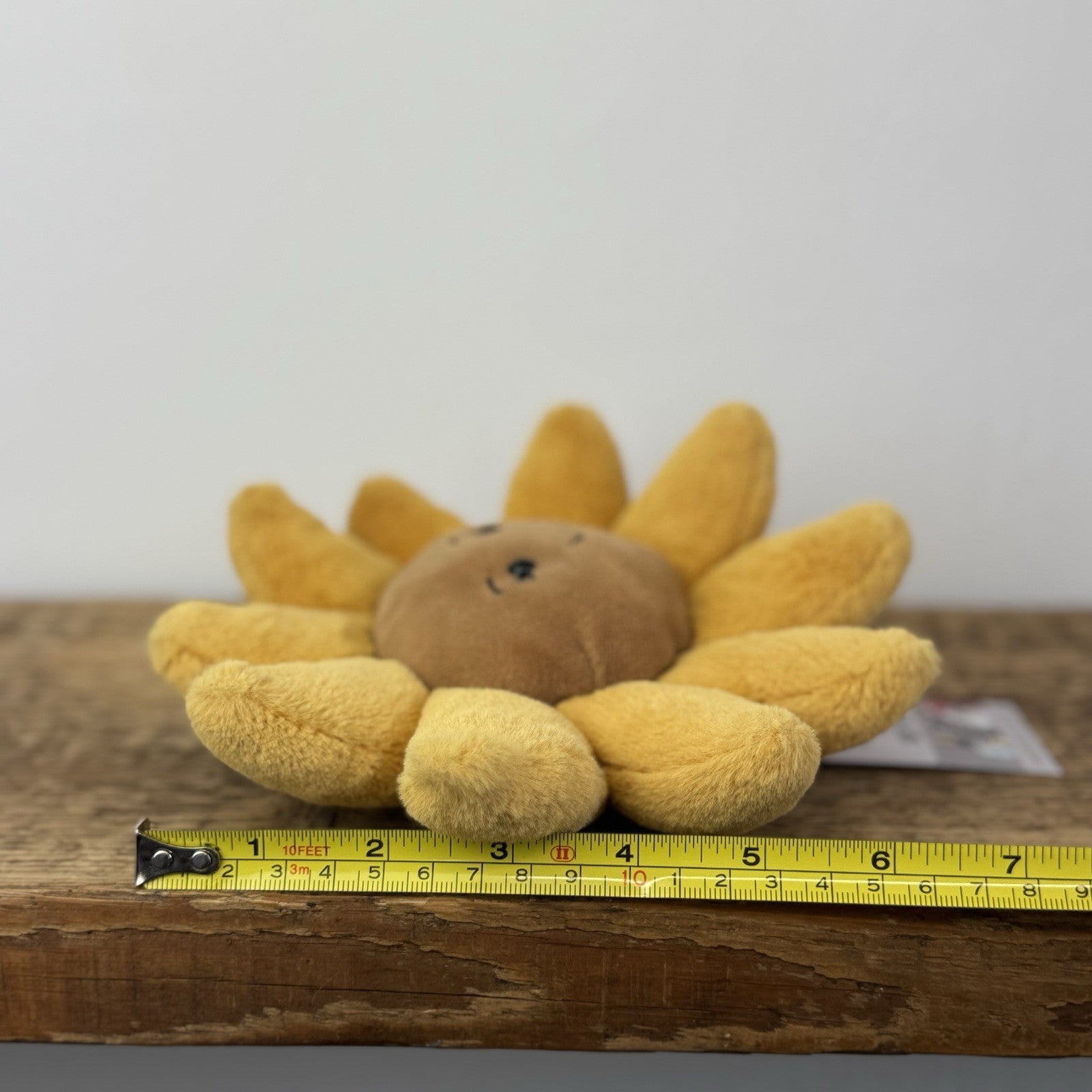 Jellycat Small Fluery Sunflower - Sunflower Beanie Soft Toy Floral Plush 8"
