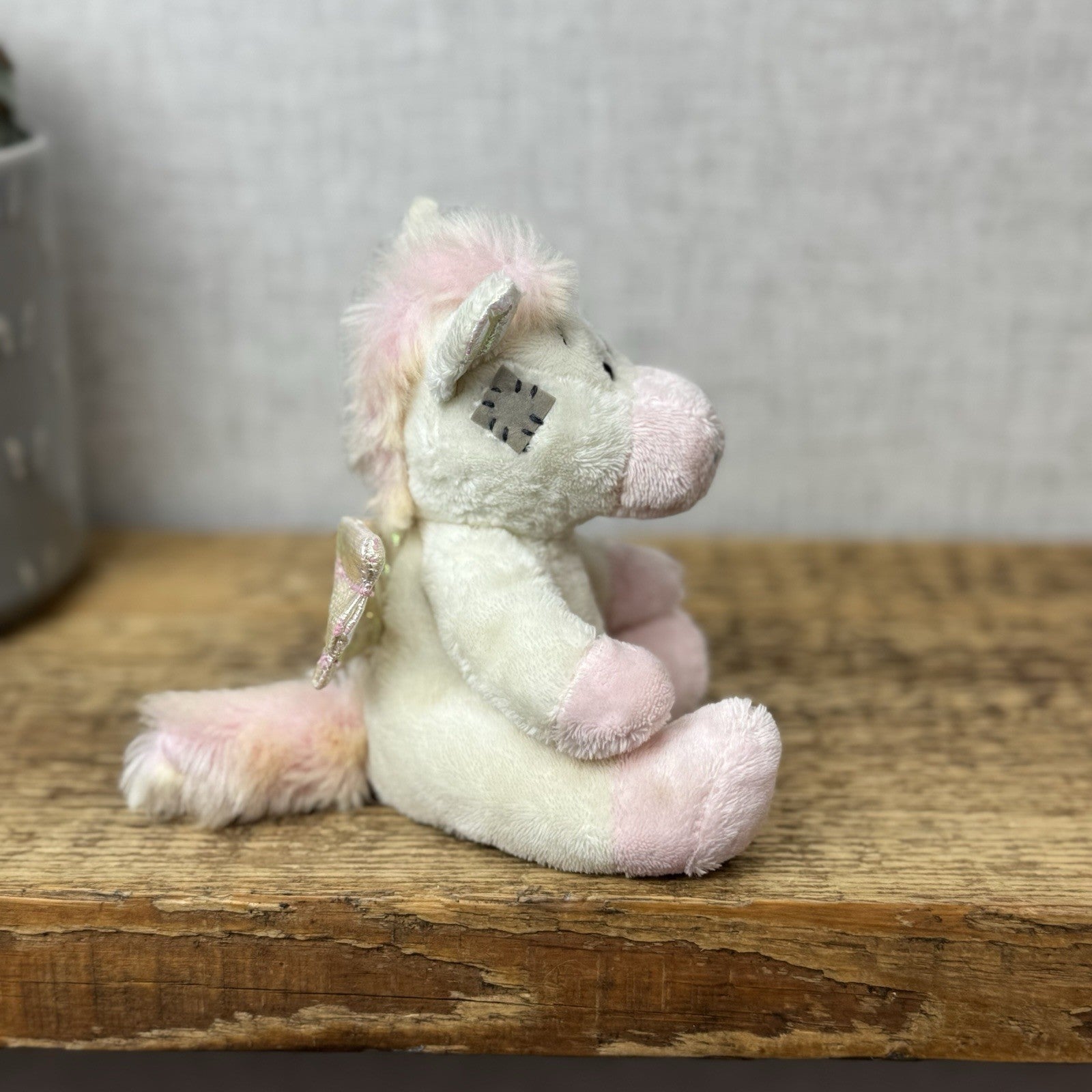 Blue Nose Friends - Glide Pegasus Unicorn #116 Pink/White Miniature Plush NWT 5"