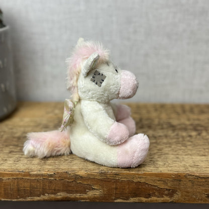 Blue Nose Friends - Glide Pegasus Unicorn #116 Pink/White Miniature Plush NWT 5"