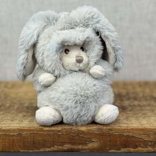 Bukowski Bears Ziggy Winter Rabbit Bear - Mini Grey Bunny Rabbit Bear Dress Up 