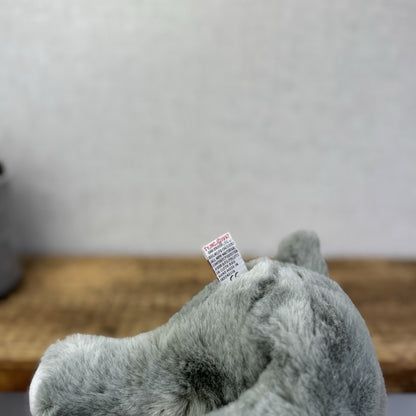 TY Classic Beanie Buddies Spout - Grey Beanbag Plush Elephant Grey 1997
