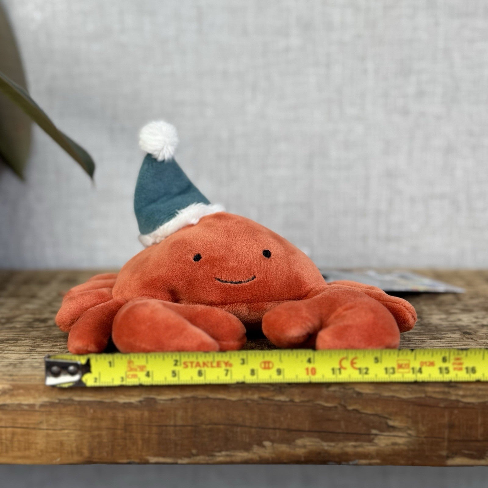 Jellycat Celebration Crustacean Crab Red Crab Soft Toy In Hat Cute Retired 5”