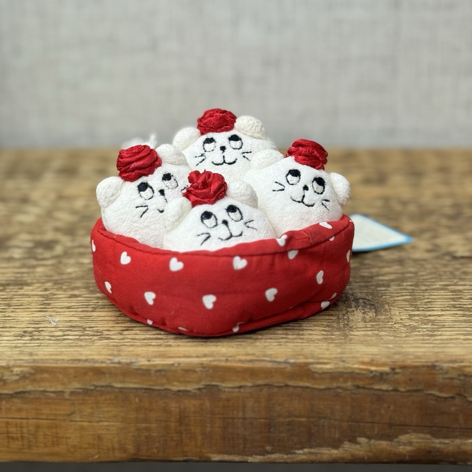 Jellycat Nesting Kitty Beans - Vintage Jellycat (Repaired, Partial Tag) Mini 3”