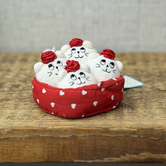 Jellycat Nesting Kitty Beans - Vintage Jellycat (Repaired, Partial Tag) Mini 3”