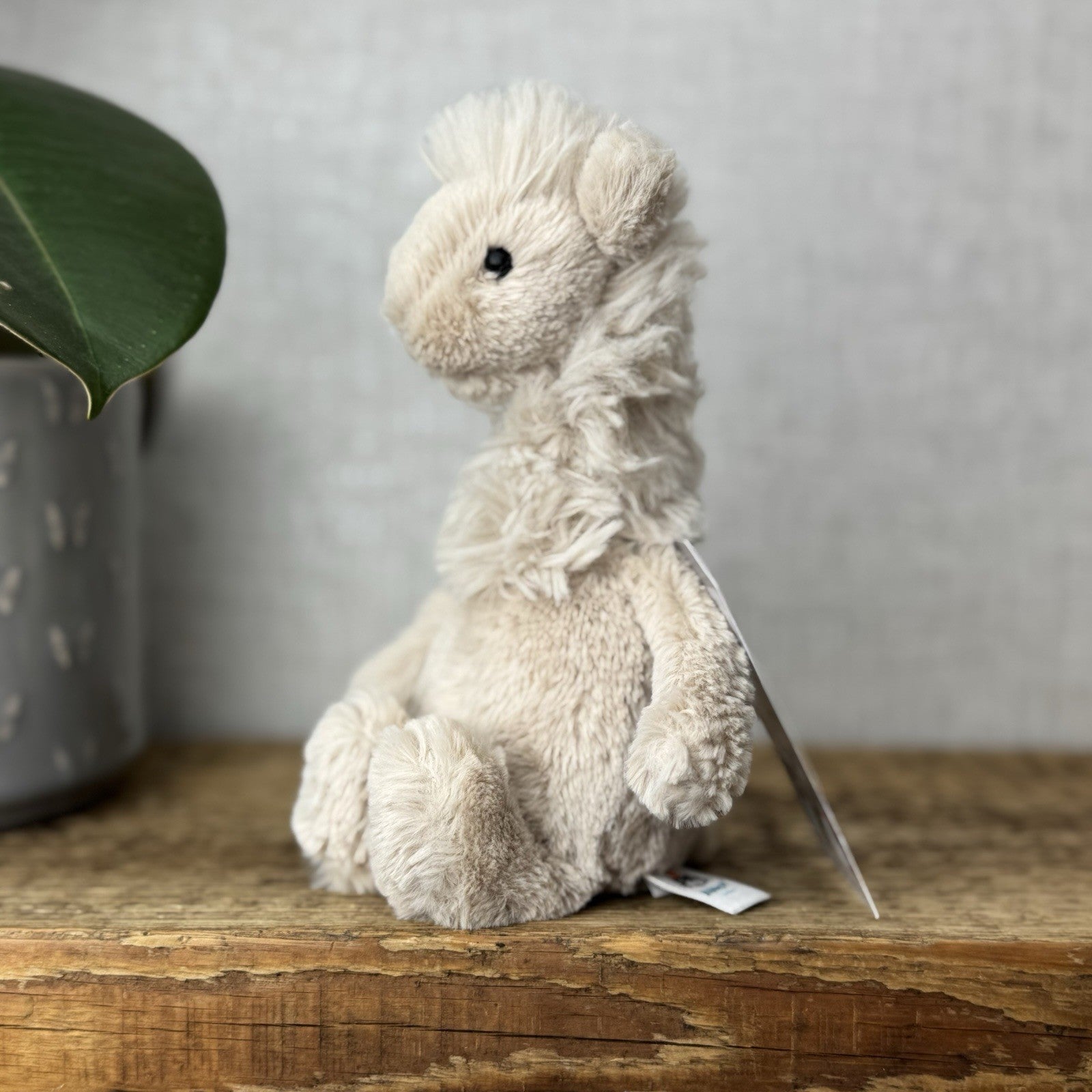 Jellycat Small Bashful Llama - Little Llama Light Beige Beanie Plush Teddy 8”