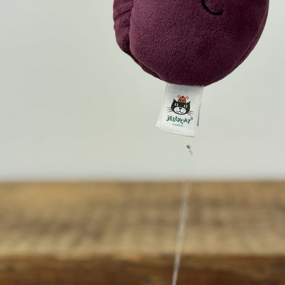 Jellycat Fabulous Fruit Plum - Small velour Fruit Soft Toy Retired 4" Fruit