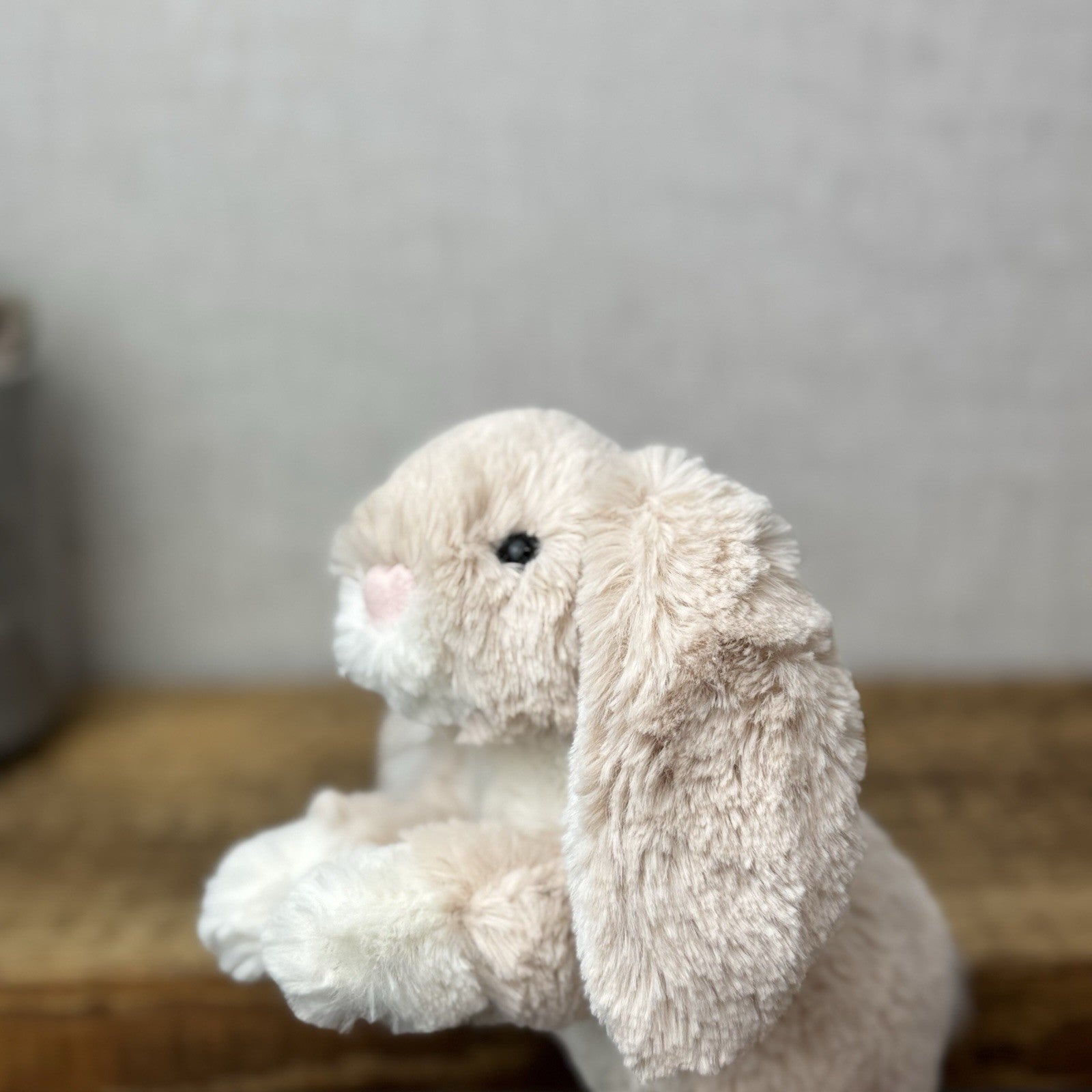 Jellycat Loppy Oatmeal Bunny Small - Small Light Brown Bunny Rabbit Lop Ear Rare