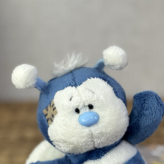 Blue Nose Friends Honey #28 - Mini Blue Bumble Bee Collectible Beanie Plush 5"