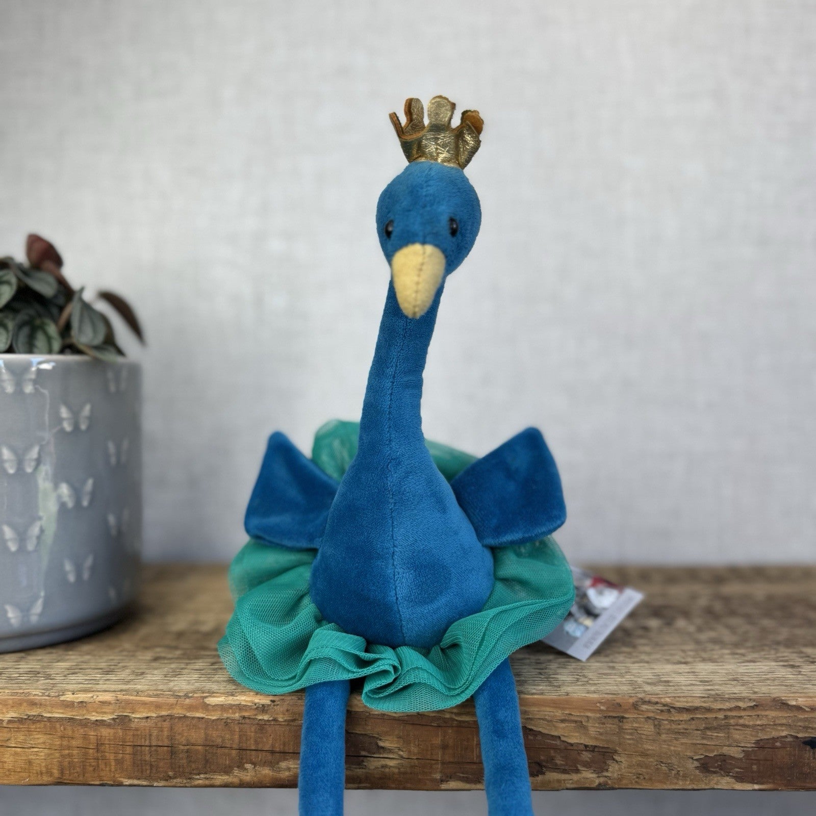 Jellycat Small Fancy Peacock - Peacock In A Tutu Ballerina Soft Toy Small 12”