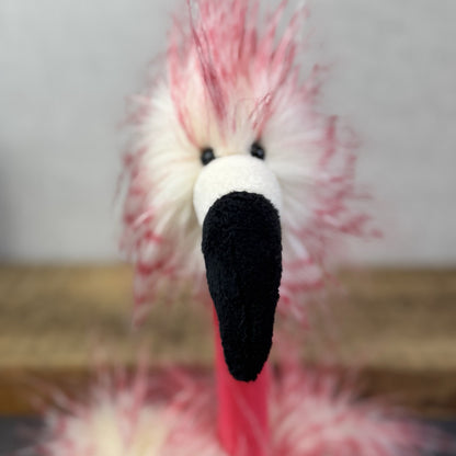 Jellycat Flora Flamingo - Large Fluffy Pink Bird Soft Toy Retired Rare 16"