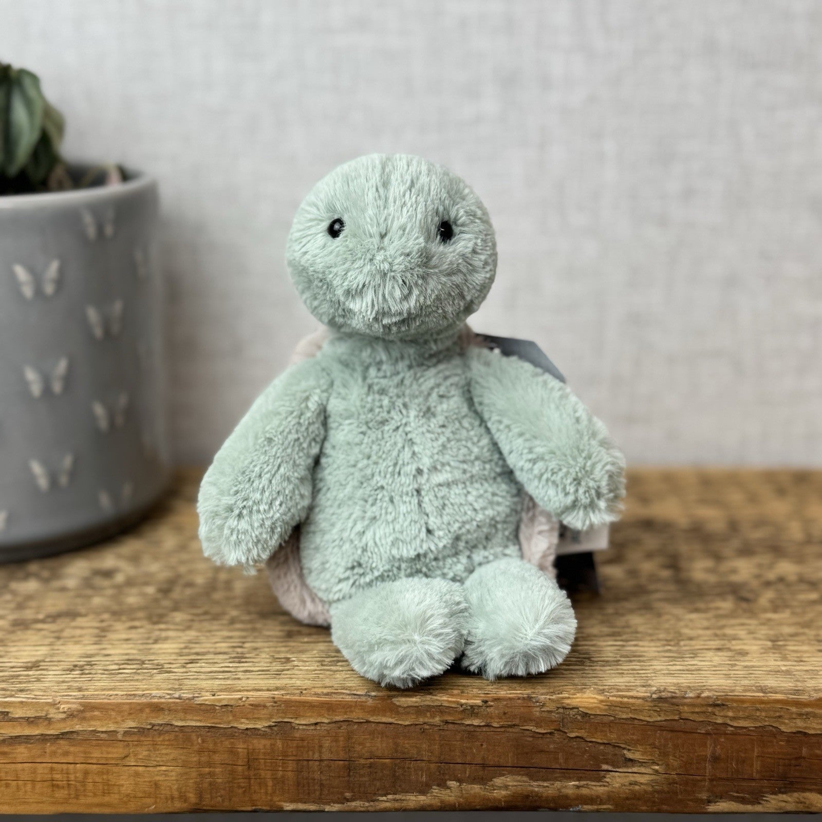 Jellycat Small Bashful Turtle - Small Beanie Light Green Tortoise Retired 8"