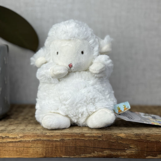 Bunnies By The Bay - Wee Kiddo Lamb Small White Beanie Lamb Soft Toy NWOT Cute