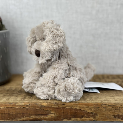 Jellycat Small Riley Fuddlewuddle Pup - New Grey White Company Exclusive 6”