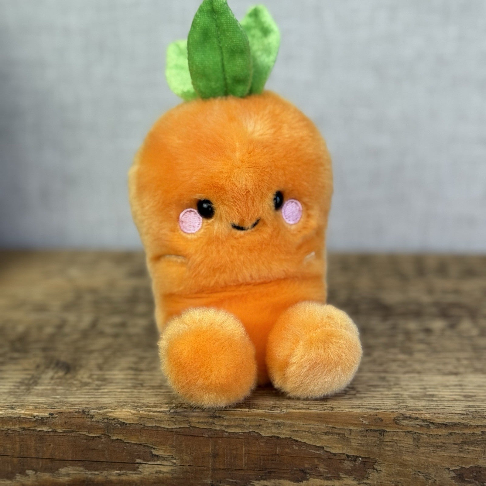 Aurora - Palm Pals Mini Beanbag Plush - Cheerful Carrot Mini Orange Carrot 5"