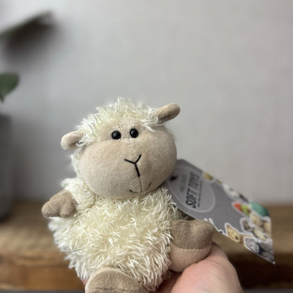 Jellycat Pudding Lamb Sheep - Small Fluffy Lamb Soft Toy Plush Beanie 5”