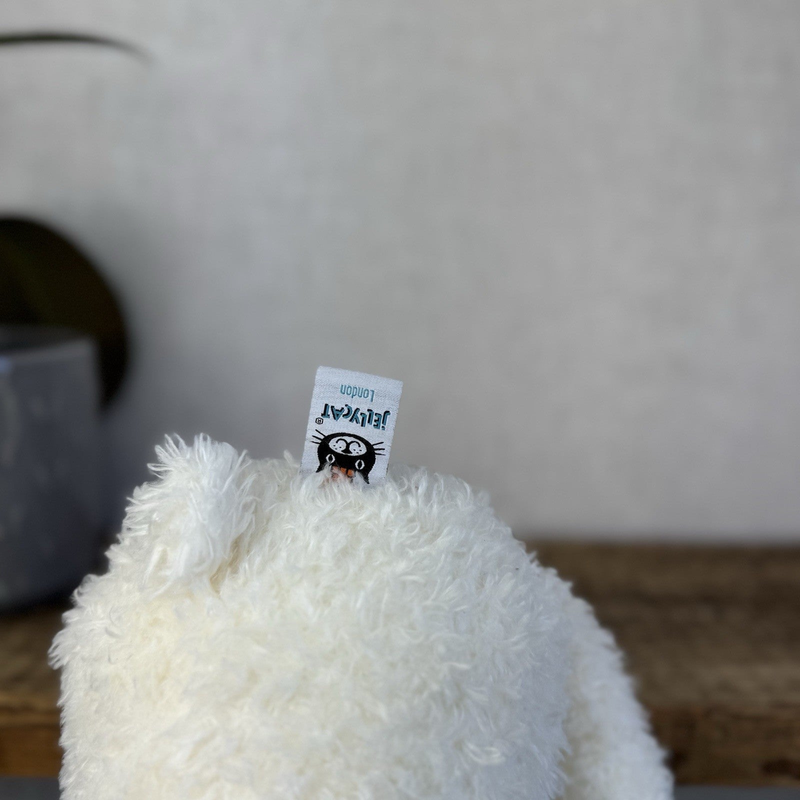 Jellycat Dumble Polar Bear Off White Large Curly Haired Big Eyed Polar Bear 14"