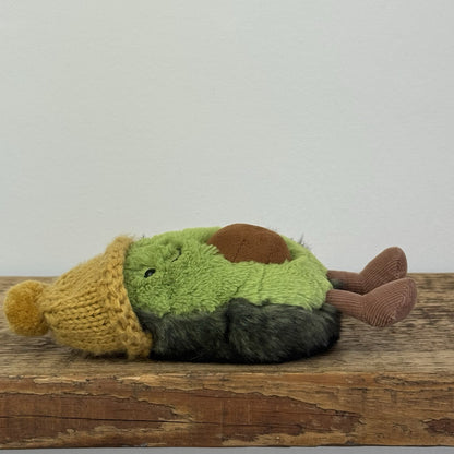 Jellycat Cozi Avocado Ochre - Avocado In Mustard/Yellow Beanie Retired 5"