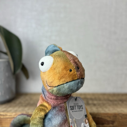 Jellycat Colin Chameleon - Jellycat Multicoloured Lizard Soft Toy - Medium 12"