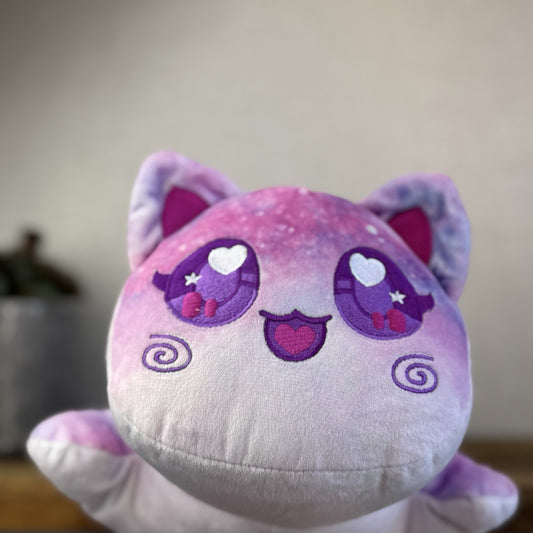 Aphmau MeeMeows Large - Celestial Pink Galaxy Cat RARE Mystery 2024 11"