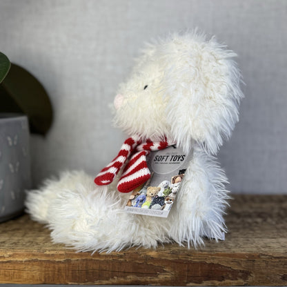 Laura Ashley Angora Bunny - Angora Bunny In Red Scarf - Jellycat Collaboration
