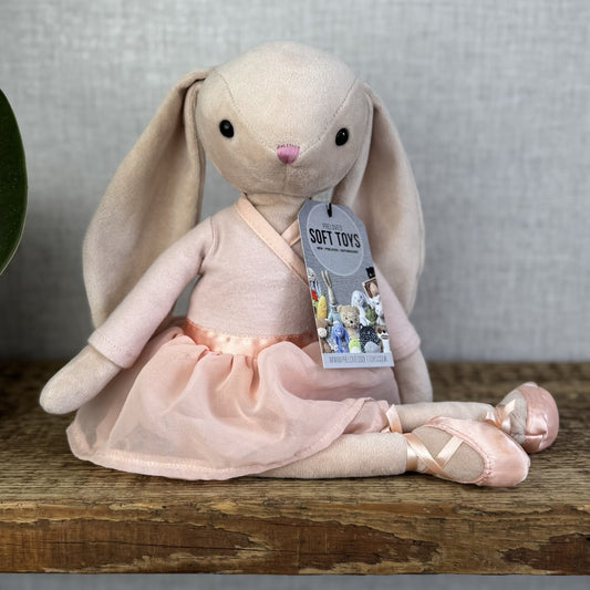 Jellycat Lila Ballerina Bunny - Velour Bunny Tutu Ballet Soft Toy Retired Medium